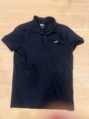 Hollister Advanced Stretch Black Polo - Size M
